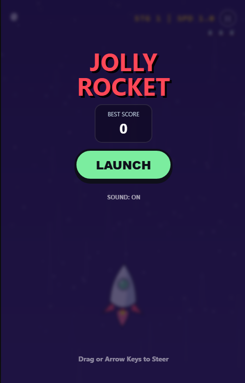 Jolly Rocket menu